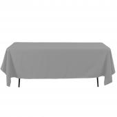 Economy Rectangle Polyester Table Cover 60" x 126" - Silver