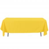 Economy Rectangle Polyester Table Cover 60" x 126" - Yellow