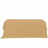 Economy Rectangle Polyester Table Cover 90" x 132" - Champagne