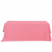 Economy Rectangle Polyester Table Cover 90" x 132" - Pink