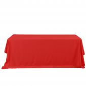 Economy Rectangle Polyester Table Cover 90" x 132" - Red