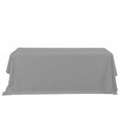 Economy Rectangle Polyester Table Cover 90" x 132" - Silver