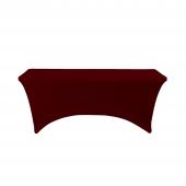 Spandex Rectangle Table Covers 6ft - Burgundy