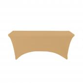 Spandex Rectangle Table Covers 8ft - Champagne