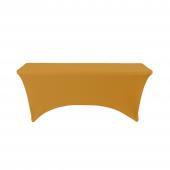 Spandex Rectangle Table Covers 8ft - Gold