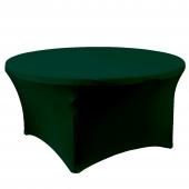 Spandex Round Table Cover 60"  -  Forest Green