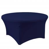 Spandex Round Table Cover 60"- Navy