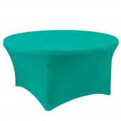 Spandex Round Table Cover 60" - Turquoise