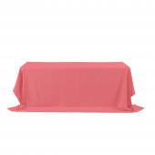 Rectangle Polyester Table Cover 90" x 156"  - Coral