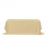 Rectangle Polyester Table Cover 90" x 156" - Ivory