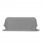 Rectangle Polyester Table Cover 90" x 156" - Silver