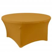 Spandex Round Table Cover 72" - Gold