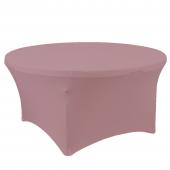 Spandex Round Table Cover 72" - Mauve