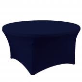 Spandex Round Table Cover 72" - Navy