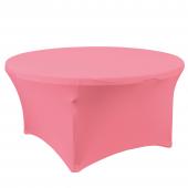 Spandex Round Table Cover 72" - Pink