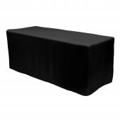 Fitted Polyester Rectangular Table Cover 4ft - Black