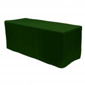 Fitted Polyester Rectangular Table Cover 6ft - Forest Green