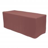Fitted Polyester Rectangular Table Cover 6ft - Mauve