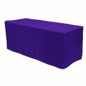 Fitted Polyester Rectangular Table Cover 6ft - Purple