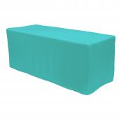 Fitted Polyester Rectangular Table Cover 6ft - Modern Blue