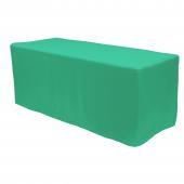 Fitted Polyester Rectangular Table Cover 6ft - Turquoise