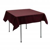 Polyester Square Table Cover 54" - Burgundy