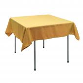 Polyester Square Table Cover 54" - Gold