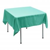 Polyester Square Table Cover 70" - Aqua