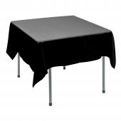 Polyester Square Table Cover 70" - Black