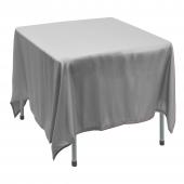 Polyester Square Table Cover 90" - Silver