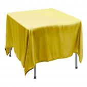 Polyester Square Table Cover 90" - Yellow