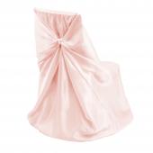 Universal Satin Chair Cover - Blush