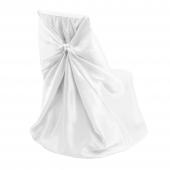 Universal Satin Chair Cover - White