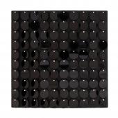 DECOSTAR™ SHIMMER WALL PANELS W/ BLACK BACKING & ROUND SEQUINS - 24 TILES - BLACK