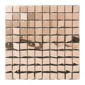 Decostar™ Shimmer Wall Panels w/ Black Backing & Square Sequins - 24 Tiles - Blush