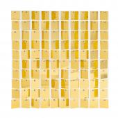 Decostar™ Shimmer Wall Panels w/ Clear Backing & Square Sequins - 24 Tiles - Gold