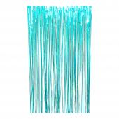 Sparkle Metallic Foil Fringe Curtain 96" - Aqua