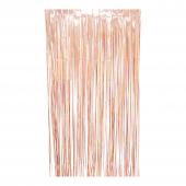 Sparkle Metallic Foil Fringe Curtain 96" - Rose Gold