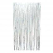 Sparkle Metallic Foil Fringe Curtain 96" - Silver