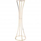 Floor Standing Hour Glass Metal Floral Riser 34½“ - Gold