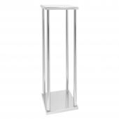 Metal Pillar Flower Stand 30" - Silver