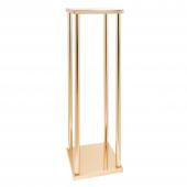 Metal Pillar Flower Stand 36" - Gold