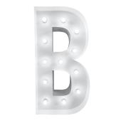 4ft Metal Light Up Marquee Letters “B” - White