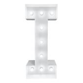 4ft Metal Light Up Marquee Letters “I” - White