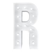 4ft Metal Light Up Marquee Letters “R” - White