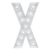 4ft Metal Light Up Marquee Letters “X” - White