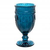 Decostar™ Embossed Glass Goblet 6½" 10oz 6pc/box - Navy