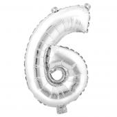 Number Mylar Foil Balloon 16" - "6"