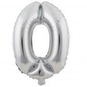 Number Mylar Foil Balloon 16" - "0"