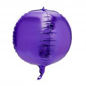 16" 4D Sphere Mylar Balloon 1pc/bag - Purple